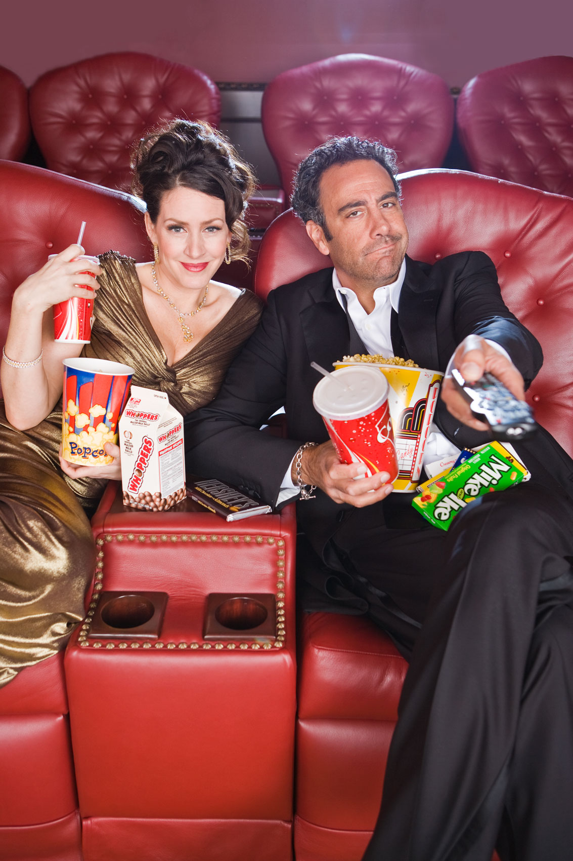 Celebrity Portraits of Joely Fisher and Brad Garrett in Malibu by Portrait Photographer Michael Weschler, Los Angeles, CA