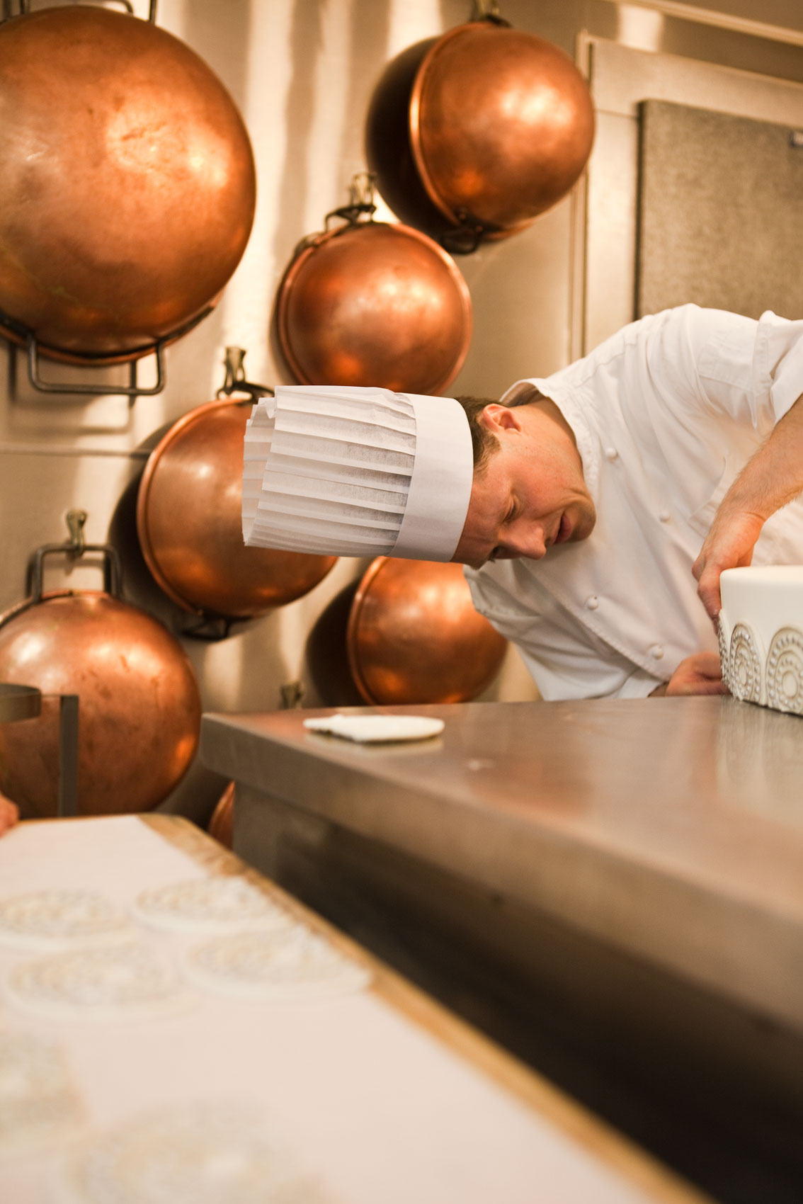 Pastry Chef Maarten Steenman at La Tulipe Desserts in Bedford, NY Photographed by Michael Weschler 