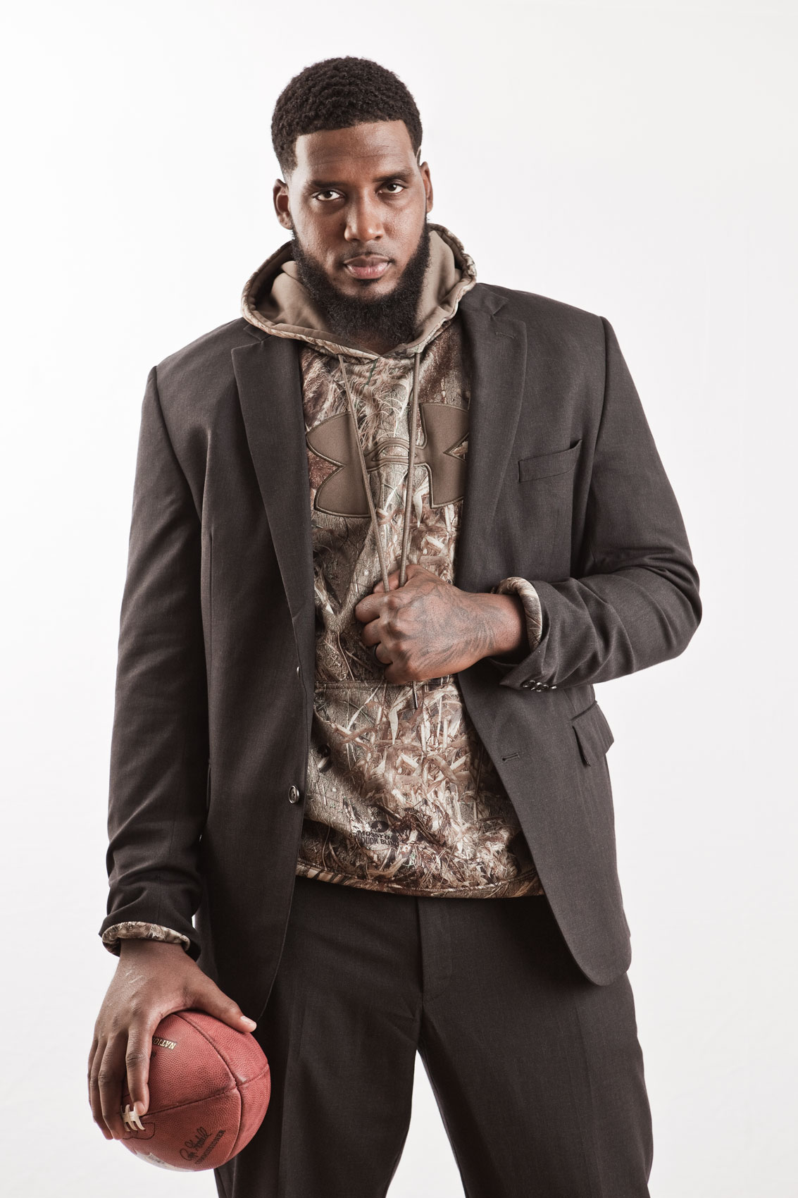 Portrait of former NFL New York Giants Tight End Larry Donnell by Celebrity Photographer Michael Weschler