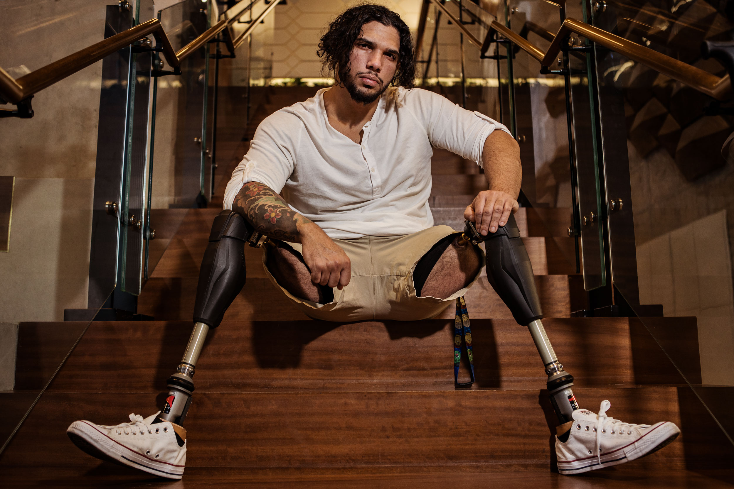 Paralympic Athlete Ray Diaz Portrait by Michael Weschler Photography, New York City