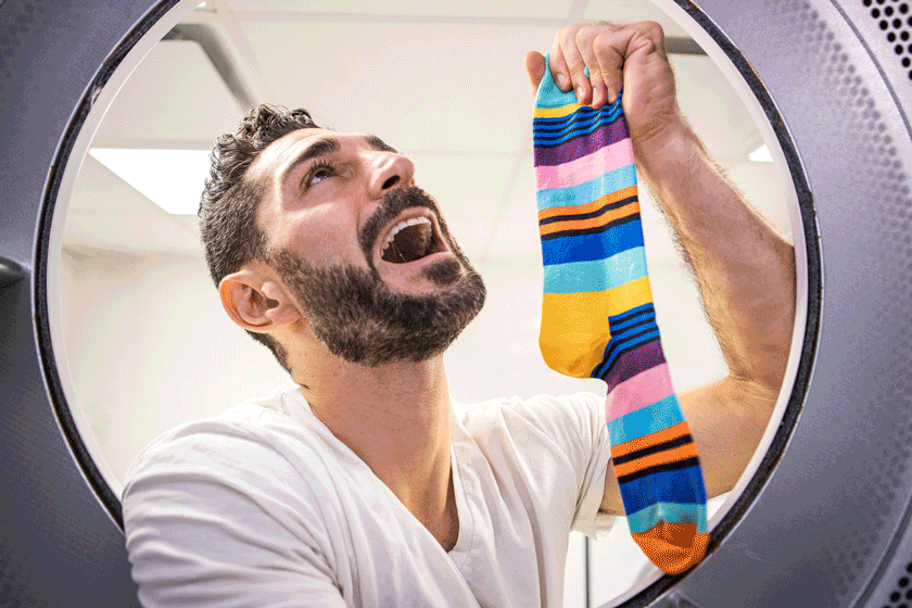 The Missing Socks Gif by Portrait and Lifestyle Photographer Michael Weschler, NYC